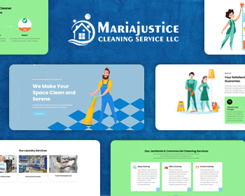 Mariajustice - Home Cleaning  Services Template