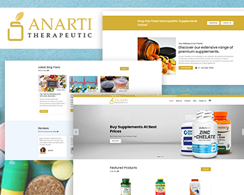 Premium-Quality Health Supplements Website Design