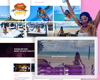 Music Band and Musician Website Layout