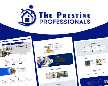 Modern Website Layout for House and Office Cleaning Services