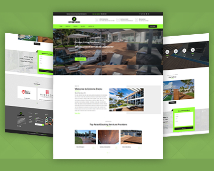 Premium Website Layout for Exterior Design Services