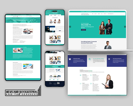 Attractive Website Template for Tax & Bookkeeping Services