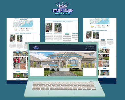 Versatile Website Layout for Power Washing Services