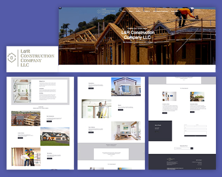 Modern Construction Management Service Website Design