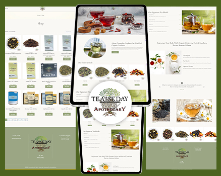 High-Quality Website Design for Organic Herbal Tea Products