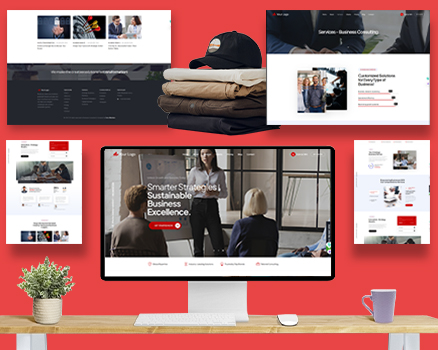 Fully Responsive Business Consulting Firm Website Layout