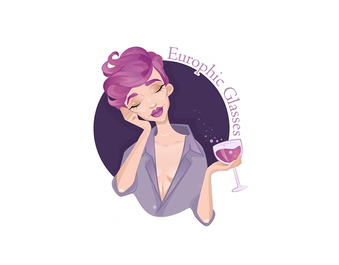 EUROPHIC GLASSES | Logo for Wine & Champagne Glasses