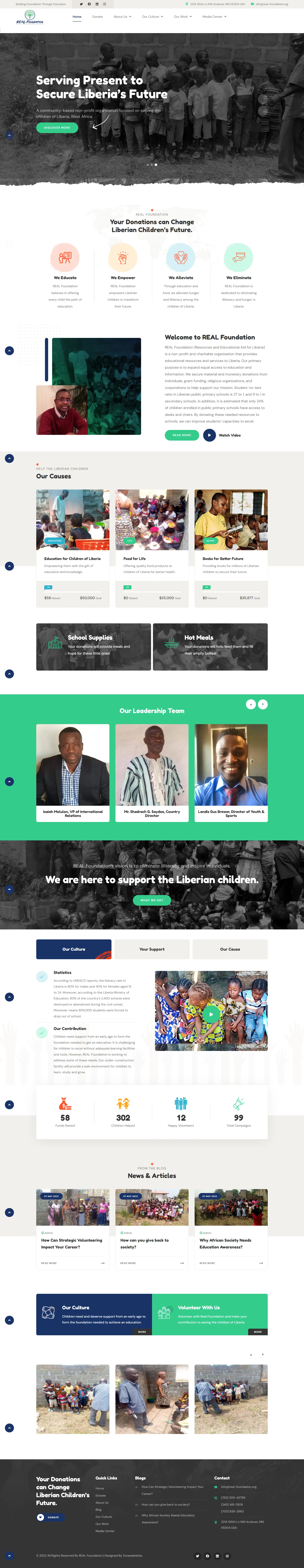 Non-Profit and Charitable Organization Website Theme