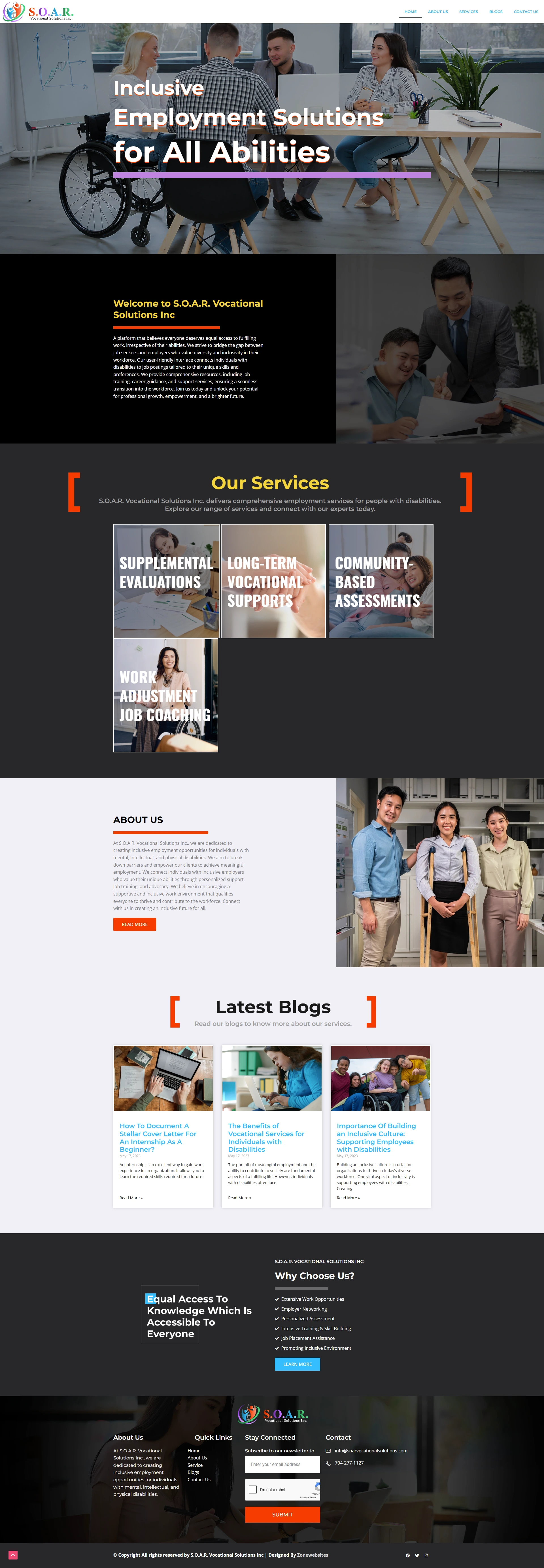 Employment Services for Disabilities Website Theme