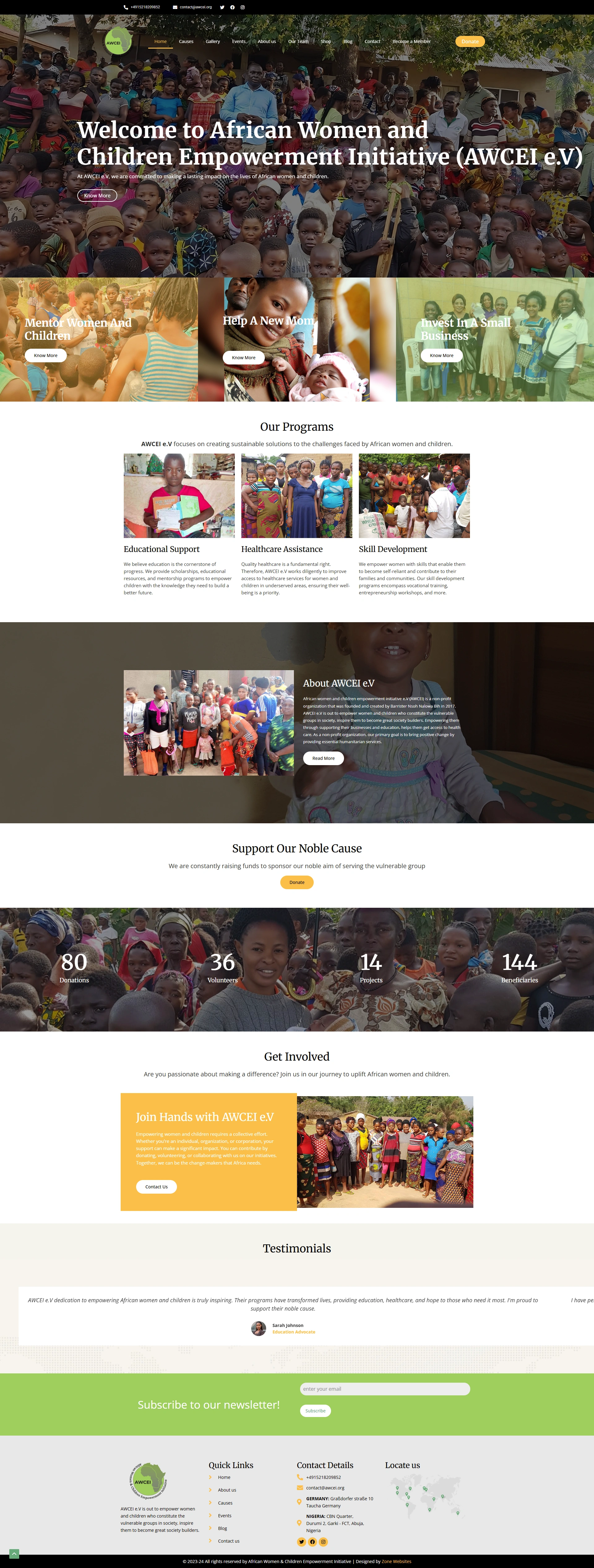 Unique Non-Profit & Charity Organization Website Template