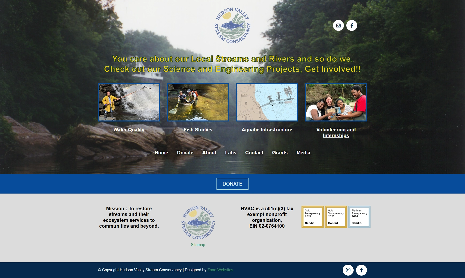 Aquatic Life Conservation Foundation Website Design