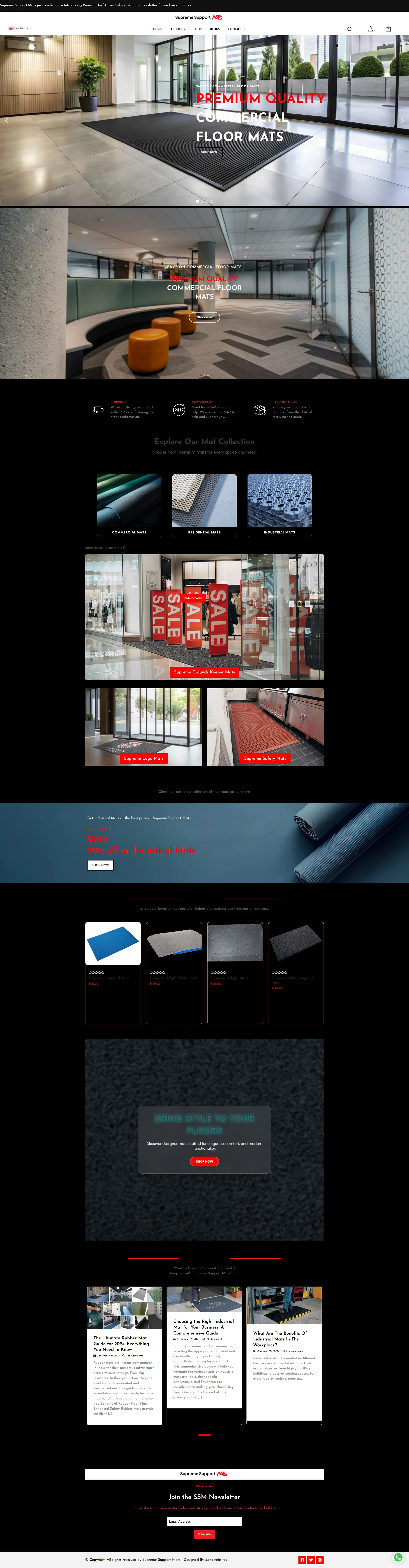 Floor Mats Website design
